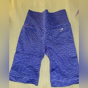 Blue Gymshark Biker Shorts size small NEW